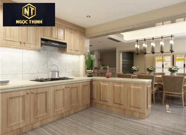 Xưởng Nội Thất Ngọc Thịnh TP. Biên Hòa - Tủ bếp gỗ thông minh, đa năng - TBNT15